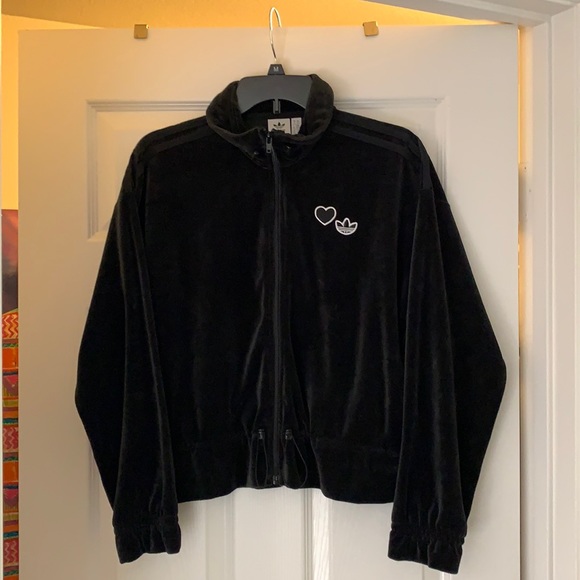 Adidas Originals Black Tracksuit Jacket 💕 NEW - Picture 2 of 7